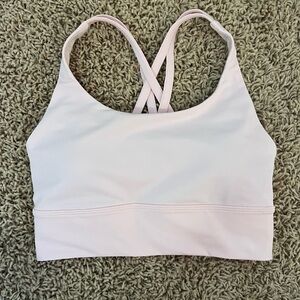 Lululemon Energy Longline Bra, size 4, and in the color Vitapink.